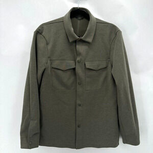 LULULEMON‎ Gridliner Fleece Overshirt Snap Button Mens S Preppy Gorpcore Active